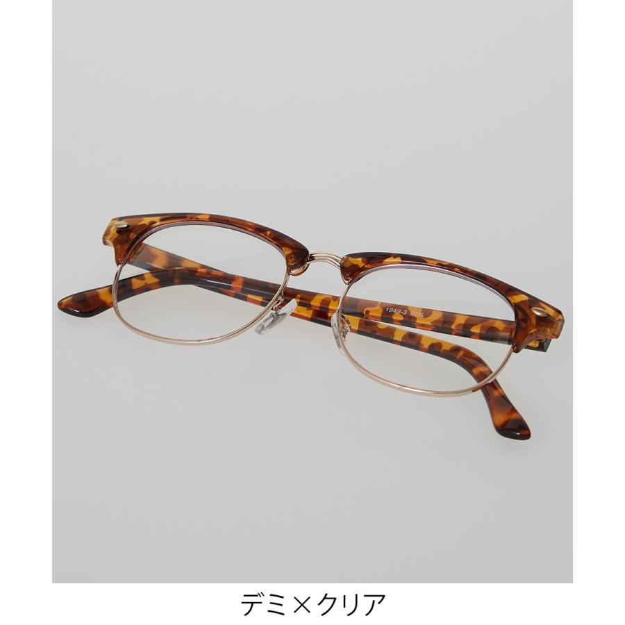 伊達メガネ サングラス メンズ サーモント メガネ 眼鏡 めがね おしゃれ UVカット 伊達眼鏡 だてめがね 薄い色 ウェリントン improves | improves | 05