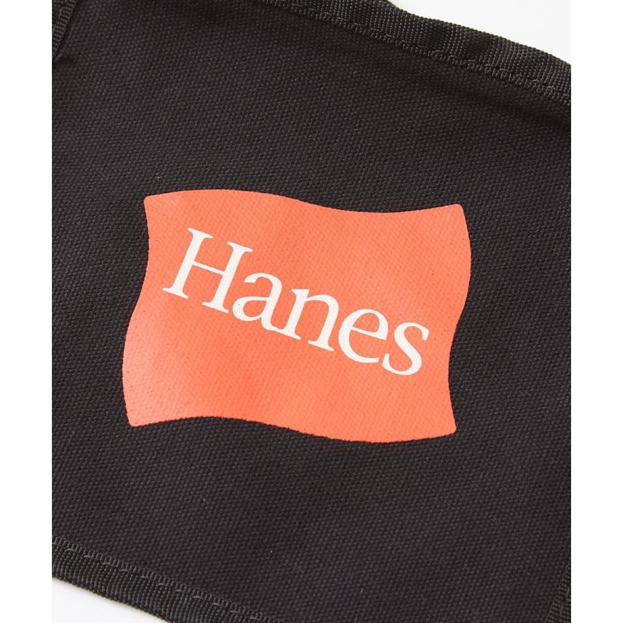 Hanes ヘインズ サコッシュ メンズ ブランド ミニ ショルダーバッグ ショルダーバック 斜めがけ キャンバス ブラック ホワイト 黒 白 | Hanes | 05