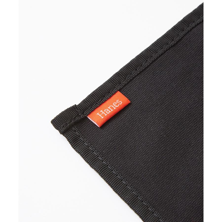 Hanes ヘインズ サコッシュ メンズ ブランド ミニ ショルダーバッグ ショルダーバック 斜めがけ キャンバス ブラック ホワイト 黒 白 | Hanes | 07