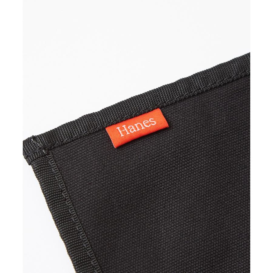 Hanes ヘインズ 2Way トートバッグ メンズ ショルダーバッグ ショルダーバック 斜めがけ キャンバス サコッシュ ブランド ミニ 黒 白 | Hanes | 05