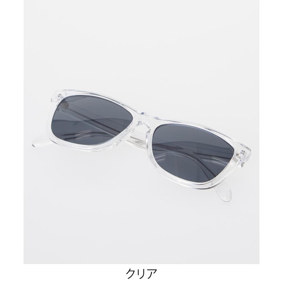 クリア サングラス メンズ ウェリントン メガネ 眼鏡 めがね おしゃれ UVカット 薄い色 カラーレンズ ウエリントン improves | improves | 05