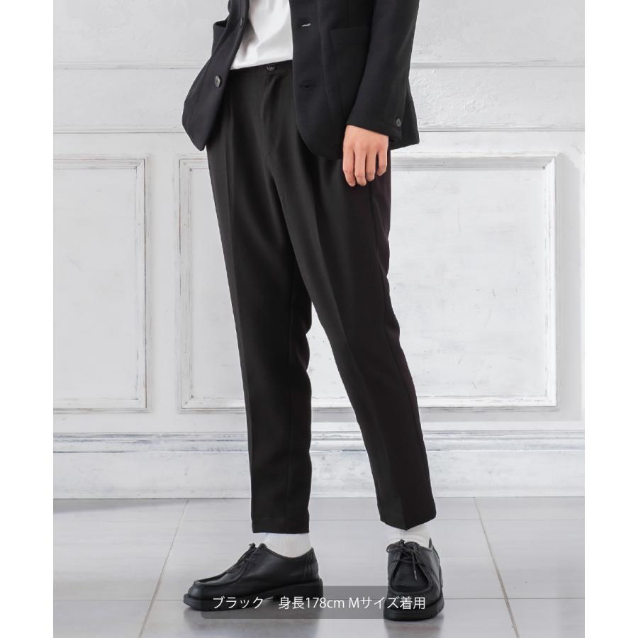 チェック パンツ メンズ チェック柄 アンクル テーパード イージーパンツ スラックス スリム 細身 スーツ improves | improves | 10