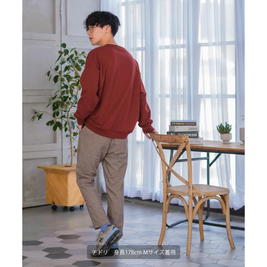 チェック パンツ メンズ チェック柄 アンクル テーパード イージーパンツ スラックス スリム 細身 スーツ improves | improves | 03