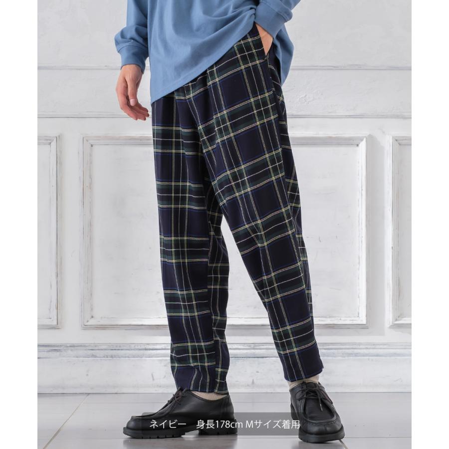 improves（インプローブス） チェック ワイド パンツ メンズ チェック