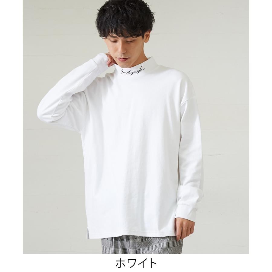improves（インプローブス） モックネック ビッグ Tシャツ メンズ 長袖