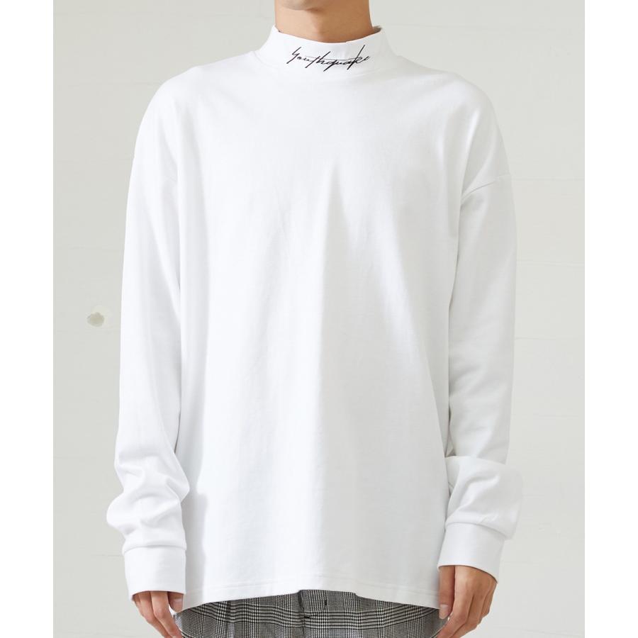 improves（インプローブス） モックネック ビッグ Tシャツ メンズ 長袖