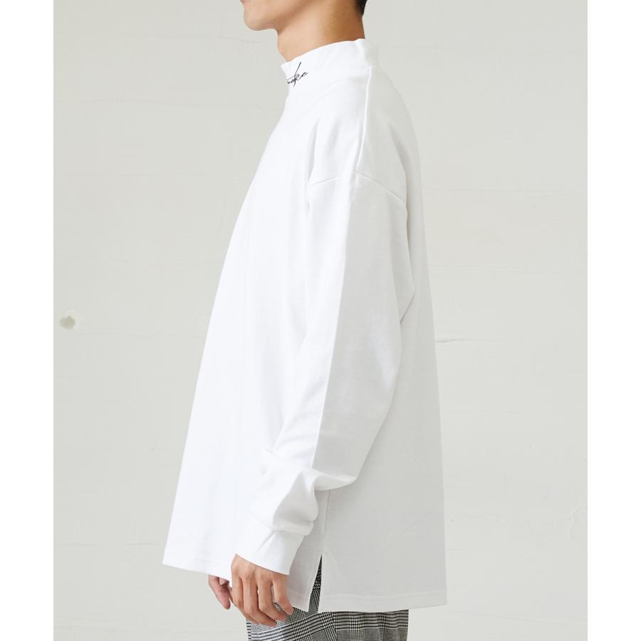 improves（インプローブス） モックネック ビッグ Tシャツ メンズ 長袖