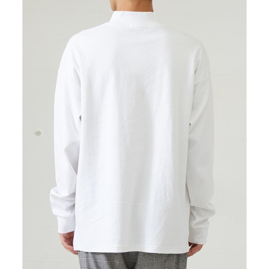 improves（インプローブス） モックネック ビッグ Tシャツ メンズ 長袖