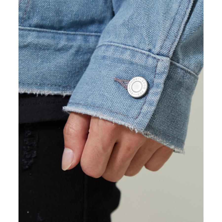 Gジャン メンズ ビッグシルエット デニム ジャケット ジージャン 大きいサイズ ビックシルエット オーバーサイズ 韓国 improves | improves | 14