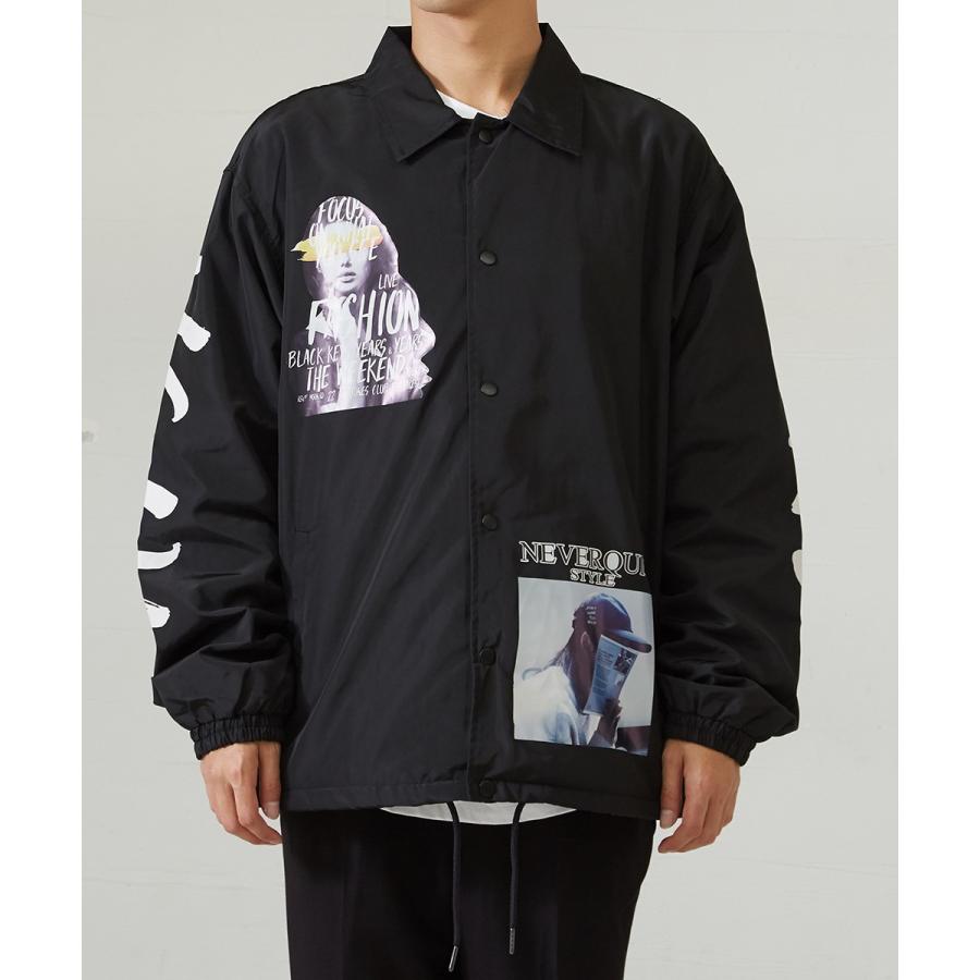 コーチジャケット メンズ ストリート ポリ ナイロン ジャケット ユニセックス 韓国 ファッション improves | improves | 10