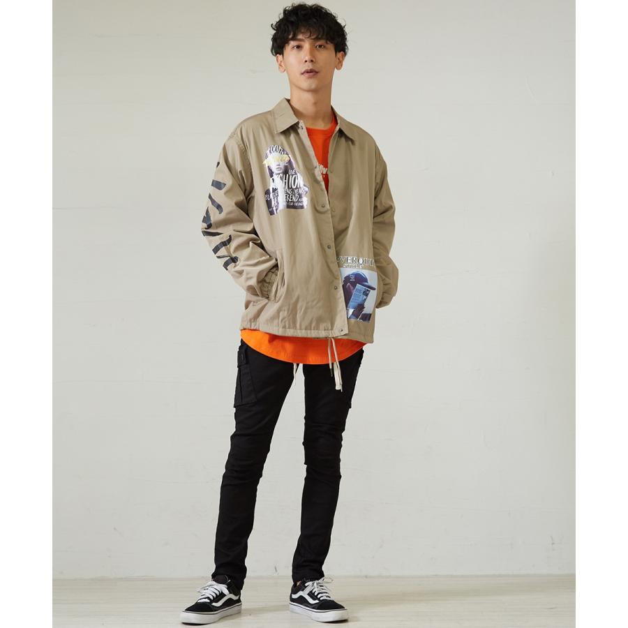 コーチジャケット メンズ ストリート ポリ ナイロン ジャケット ユニセックス 韓国 ファッション improves | improves | 03