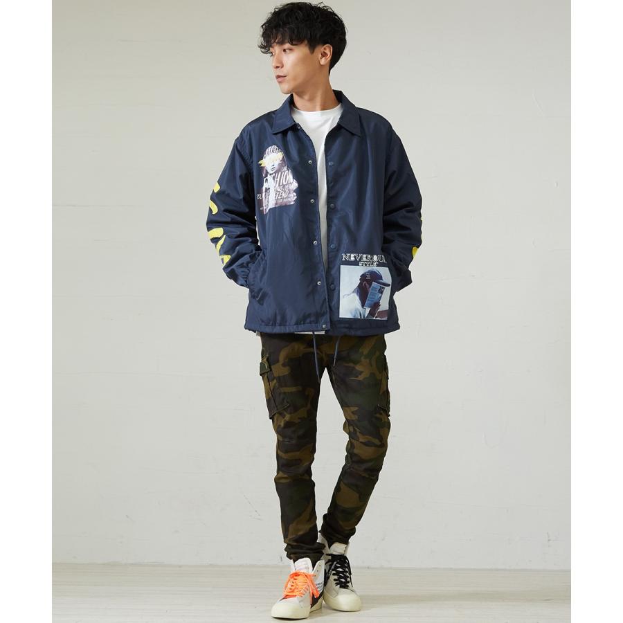 コーチジャケット メンズ ストリート ポリ ナイロン ジャケット ユニセックス 韓国 ファッション improves | improves | 06