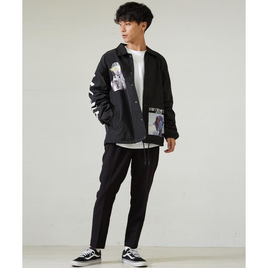 コーチジャケット メンズ ストリート ポリ ナイロン ジャケット ユニセックス 韓国 ファッション improves | improves | 09