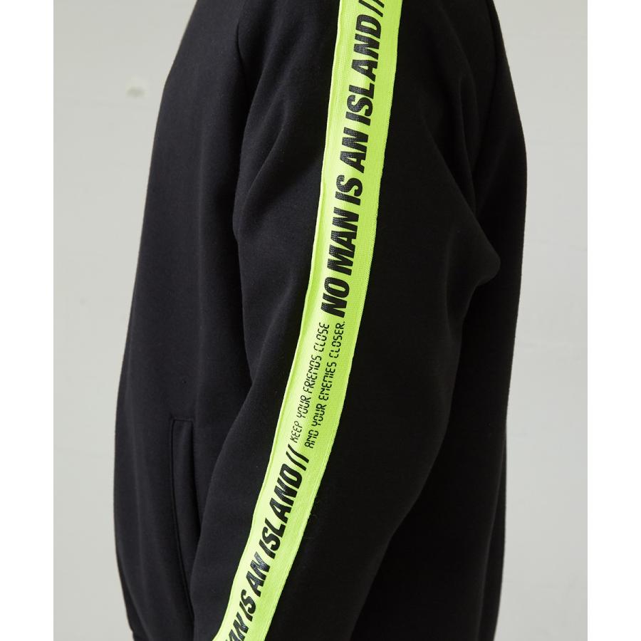 スウェット ジャージ ジャケット メンズ ビッグシルエット トラックジャケット スエット ロゴ テープ サイド ライン ブルゾン improves | improves | 11