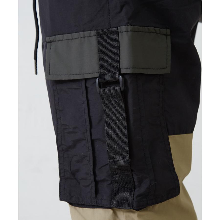 カーゴパンツ メンズ ミリタリー シャカシャカ ナイロンパンツ ワイドパンツ 黒 ストリート系 ストリートファッション 韓国ファッション | improves | 12