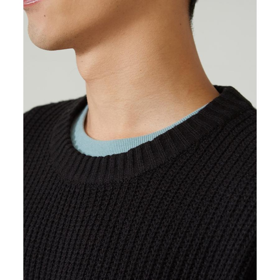 ニット ベスト メンズ 韓国 ファッション 大きいサイズ 無地 ビッグシルエット ドロップショルダー ビックシルエット improves | improves | 10