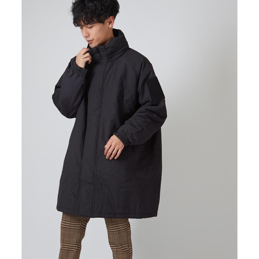 中綿ジャケット メンズ 防寒 オーバーサイズ 大きいサイズ ゆったり ロング丈 黒 緑 ハイネック スタンドカラー 中綿コート ダウンジャケット improves | improves | 12