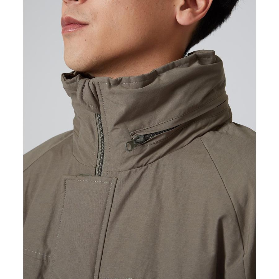 中綿ジャケット メンズ 防寒 オーバーサイズ 大きいサイズ ゆったり ロング丈 黒 緑 ハイネック スタンドカラー 中綿コート ダウンジャケット improves | improves | 17