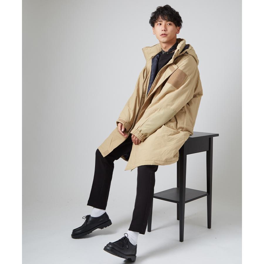 中綿ジャケット メンズ 防寒 オーバーサイズ 大きいサイズ ゆったり ロング丈 黒 緑 ハイネック スタンドカラー 中綿コート ダウンジャケット improves | improves | 06