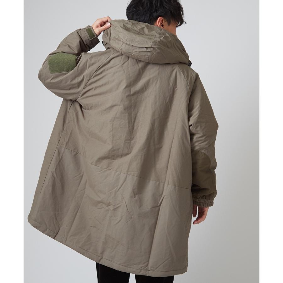 中綿ジャケット メンズ 防寒 オーバーサイズ 大きいサイズ ゆったり ロング丈 黒 緑 ハイネック スタンドカラー 中綿コート ダウンジャケット improves | improves | 09