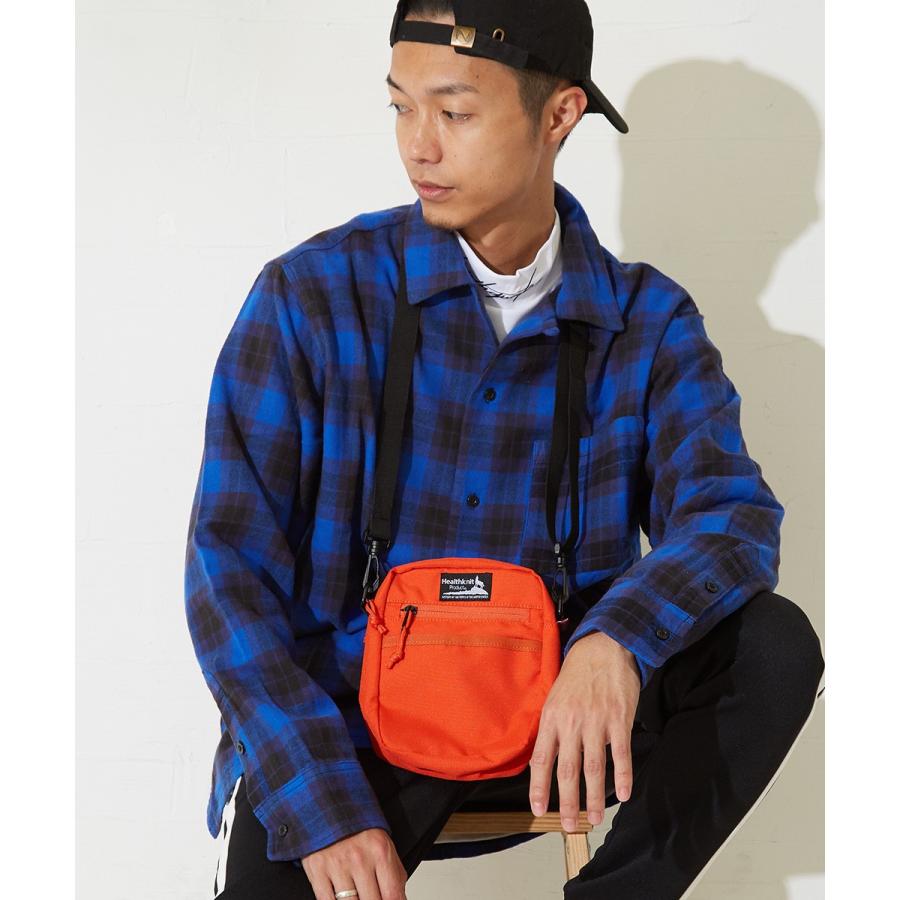 ヒスミニ　ニット　ショルダーバッグ Healthknit ヘルスニット ミニ ショルダーバッグ メンズ