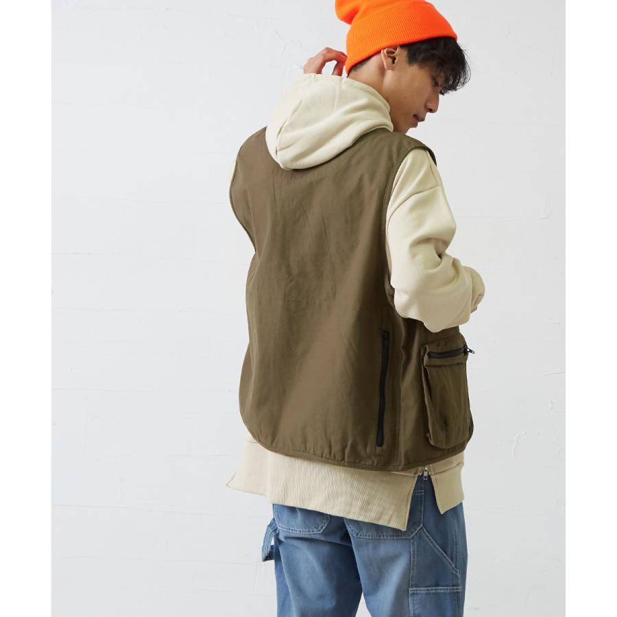 フィッシングベスト メンズ ベスト ミリタリー アウトドア ワーク ジップアップ 黒 迷彩柄 カモフラージュ カモフラ柄 無地 キャンプ 釣り improves | improves | 03