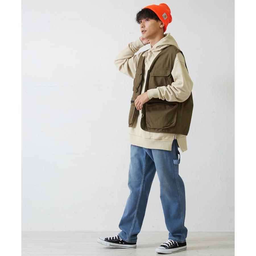 フィッシングベスト メンズ ベスト ミリタリー アウトドア ワーク ジップアップ 黒 迷彩柄 カモフラージュ カモフラ柄 無地 キャンプ 釣り improves | improves | 04