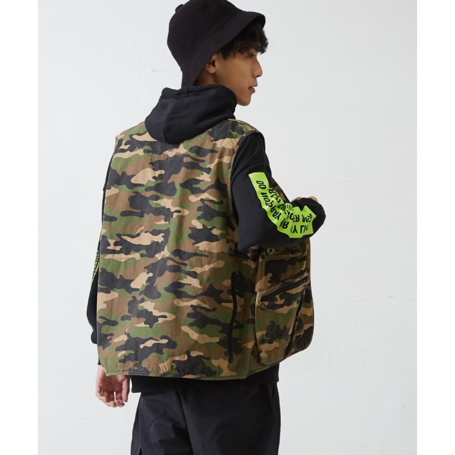 フィッシングベスト メンズ ベスト ミリタリー アウトドア ワーク ジップアップ 黒 迷彩柄 カモフラージュ カモフラ柄 無地 キャンプ 釣り improves | improves | 08