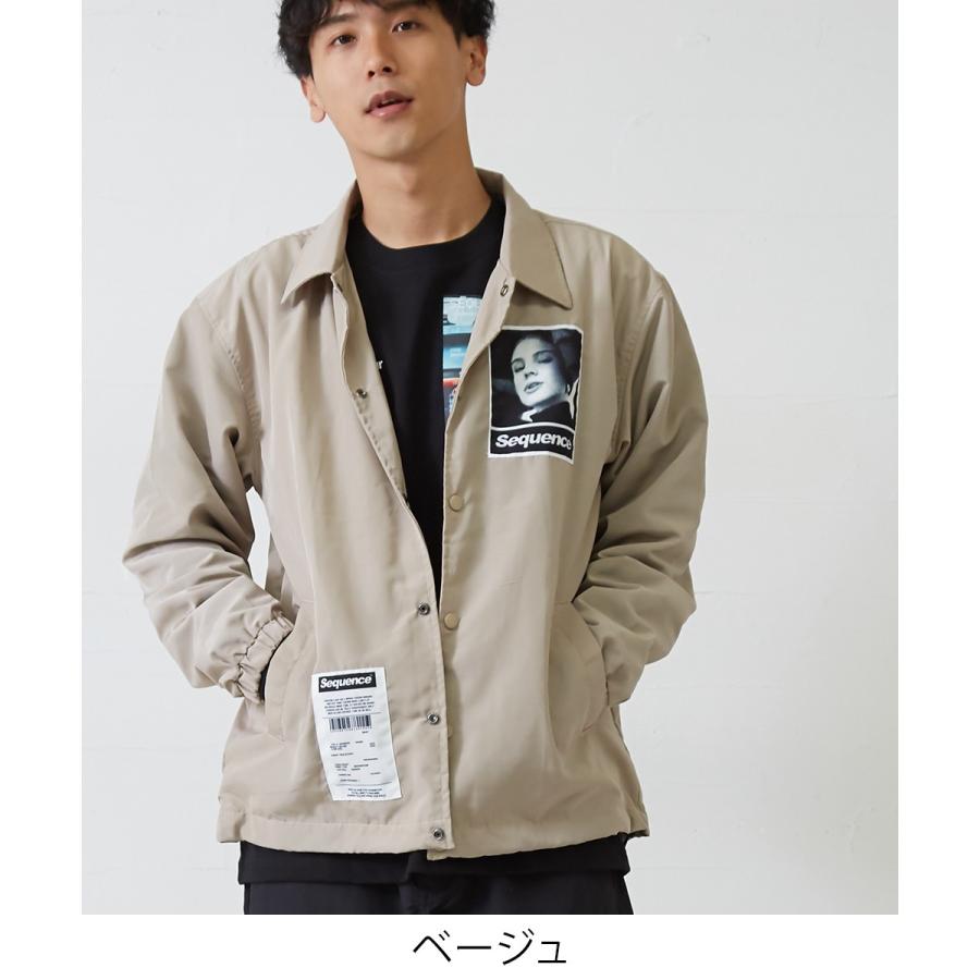 Sequence B One Soul コーチジャケット メンズ ストリート ナイロン ジャケット ロゴ プリント ブルゾン カバーオール ジャンパー 40356 Improves インプローブス 通販 Yahoo ショッピング