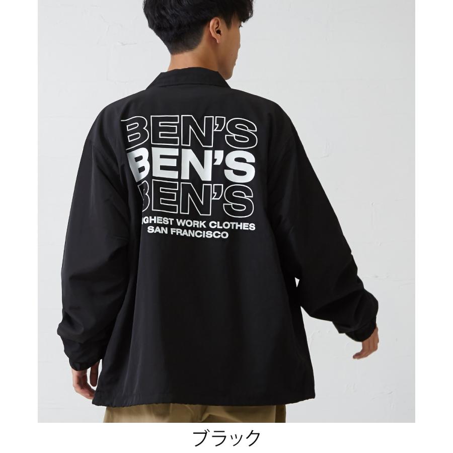 BEN DAVIS ベンデイビス コーチジャケット メンズ ストリート ナイロン ロゴ プリント ブルゾン カバーオール ジャンパー ベンデービス | BEN DAVIS | 04