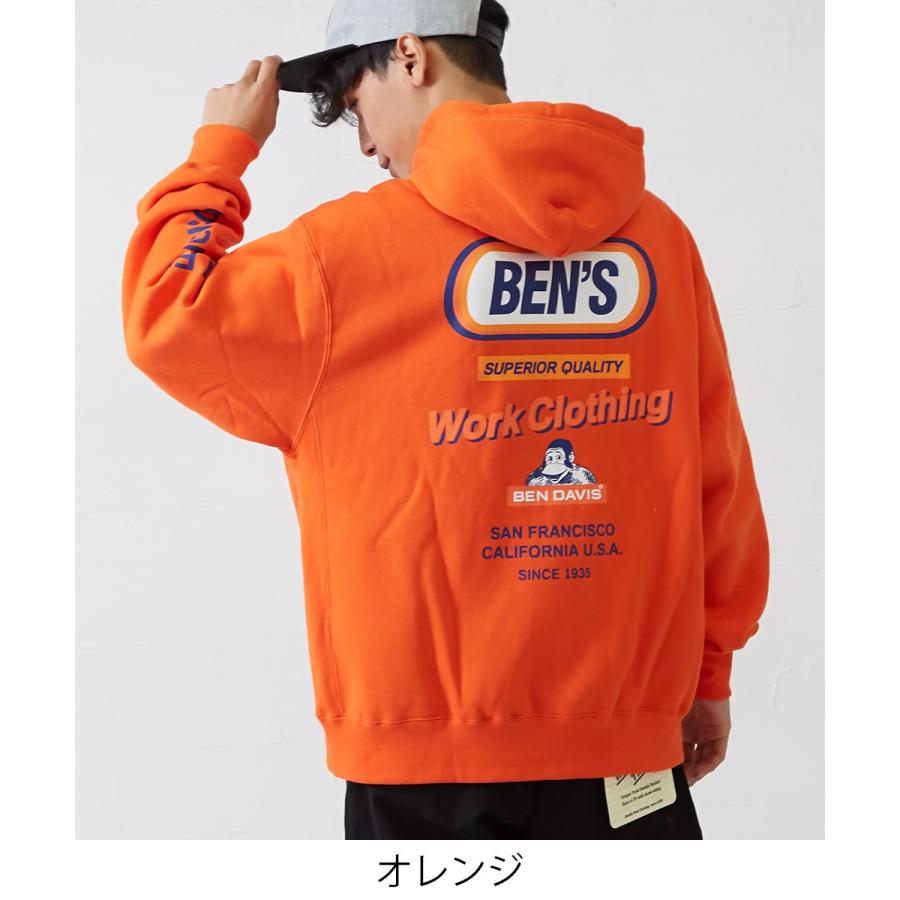 Ben Davis ベンデイビス パーカー メンズ スウェット スエット プルオーバー プルパーカー 裏起毛 ロゴ 袖 プリント ベンデービス Improves インプローブス 通販 Yahoo ショッピング