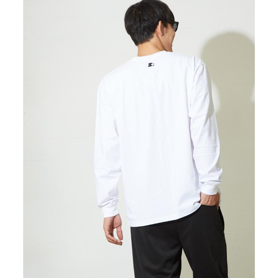 STARTER BLACK LABEL スターターブラックレーベル メンズ  ロンT 長袖 長袖Tシャツ ロゴプリント ロゴ クルーネック 黒 白 ブランド | improves | 03