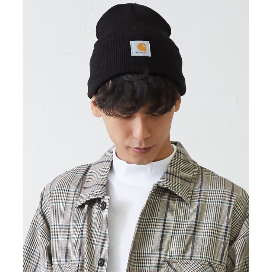 Carhartt カーハート ニットキャップ メンズ  ニット帽子 ロゴ ラベル ブランド 無地 黒 緑 茶 青 帽子 ストリートファッション ストリート系 | Carhartt | 10