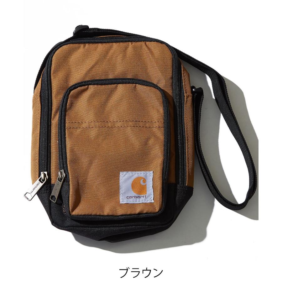 Carhartt カーハート ミニ ショルダーバッグ メンズ  サコッシュ ポーチ 撥水 無地 迷彩 黒 ブランド カモフラージュ 柄 迷彩柄 小さめ カバン 鞄 BAG | Carhartt | 01