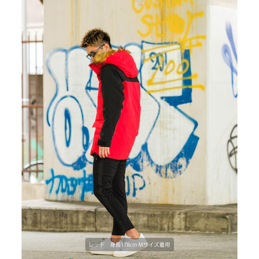 ダウンジャケット メンズ ファー コート 撥水 ストレッチ 中綿 ダウン マウンテンジャケット 迷彩柄 カモフラ柄 カモフラージュ ダウンコート improves | improves | 08