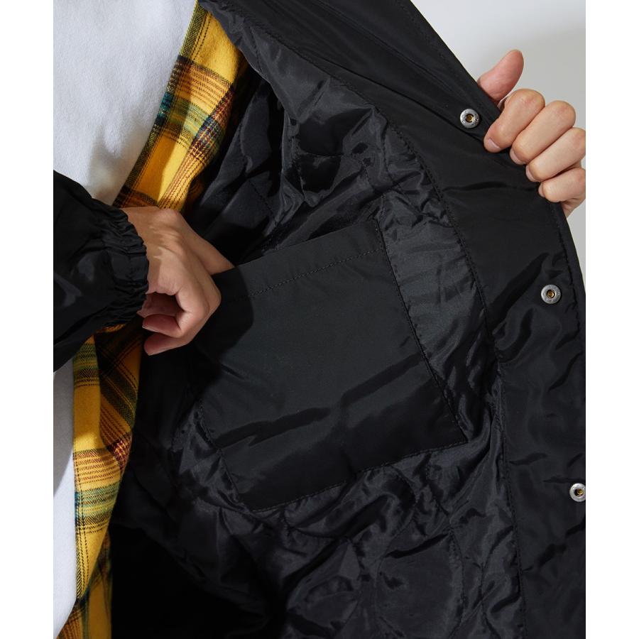 コーチジャケット メンズ  中綿ジャケット 軽量 防寒 ナイロン ビッグシルエット ゆったり ジャンバー ジャンパー 大きいサイズ improves | improves | 14