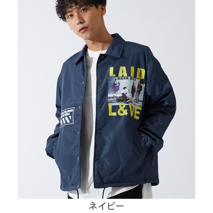 コーチジャケット メンズ  中綿ジャケット 軽量 防寒 ナイロン ビッグシルエット ゆったり ジャンバー ジャンパー 大きいサイズ improves | improves | 03