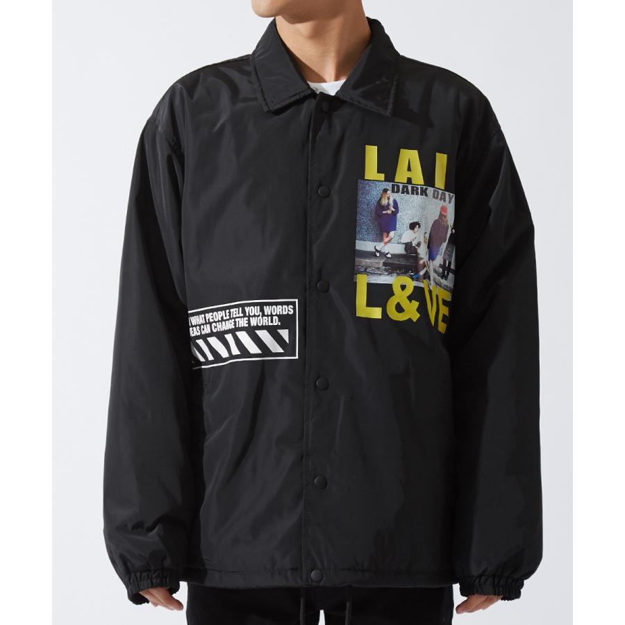 コーチジャケット メンズ  中綿ジャケット 軽量 防寒 ナイロン ビッグシルエット ゆったり ジャンバー ジャンパー 大きいサイズ improves | improves | 07