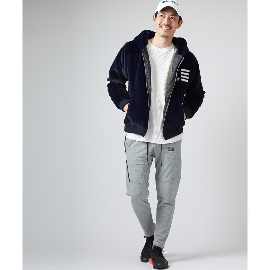 ファー パーカー メンズ 長袖 ジップパーカー ジップアップ 星柄 スター 黒 白 青 ジャケット ブルゾン フードジャケット サーフ系 improves | improves | 07