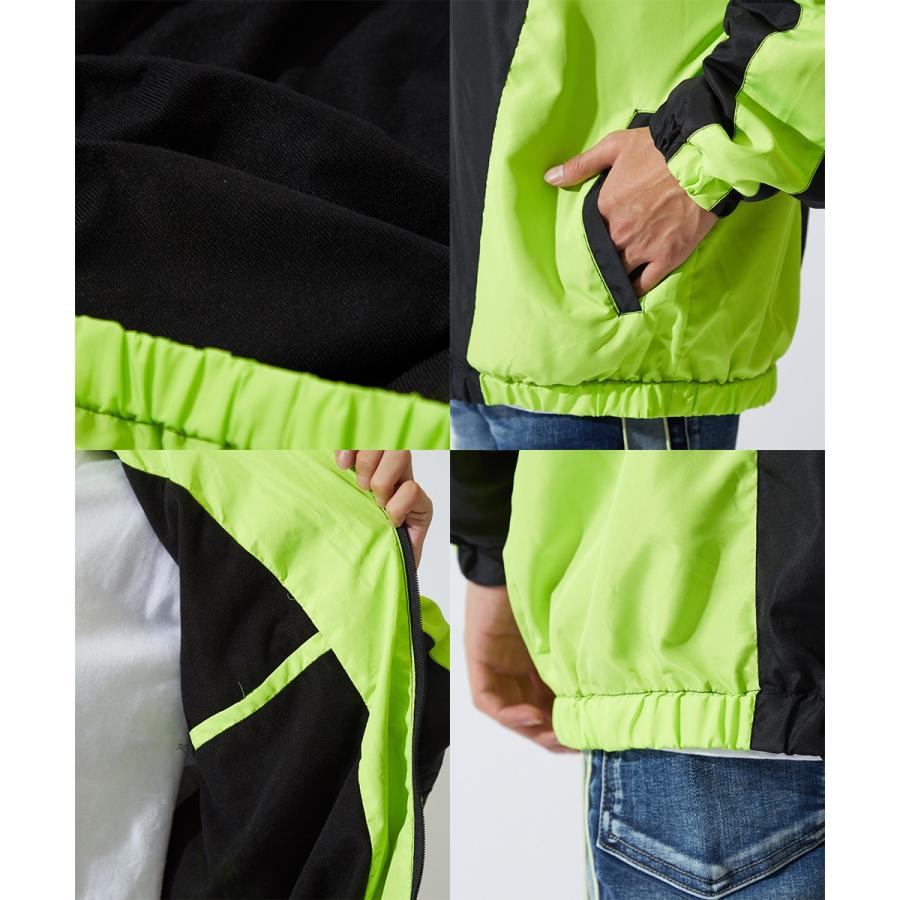 トラックジャケット メンズ ナイロン 大きいサイズ ビッグシルエット シャカシャカ ウインドブレーカー ナイロンジャケットimproves | improves | 18