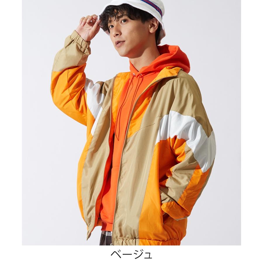 トラックジャケット メンズ ナイロン 大きいサイズ ビッグシルエット シャカシャカ ウインドブレーカー ナイロンジャケットimproves | improves | 06