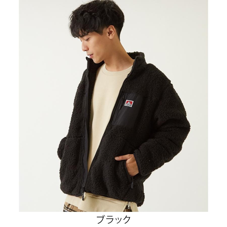 BEN DAVIS（ベンデイビス） ボアジャケット メンズ ボアブルゾン ボア