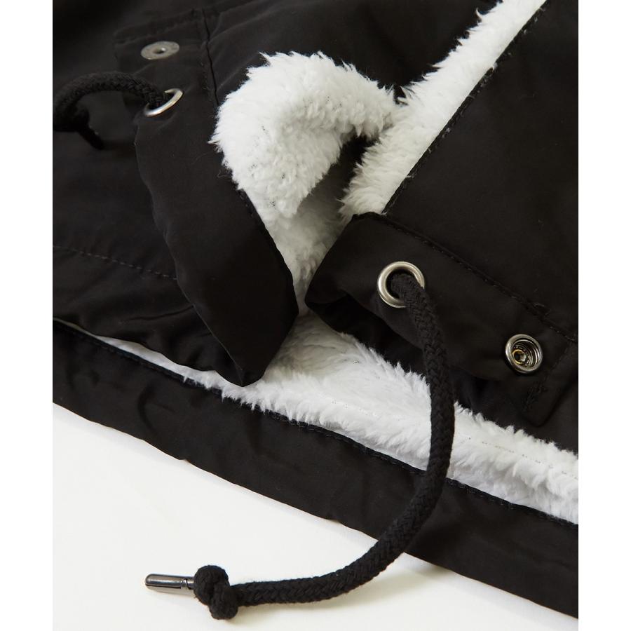 BEN DAVIS ベンデイビス コーチジャケット 裏ボア メンズ チェック柄 ロゴ プリント ゆったり ドロップショルダー 黒 ブランド  ベンデービス improves | BEN DAVIS | 11