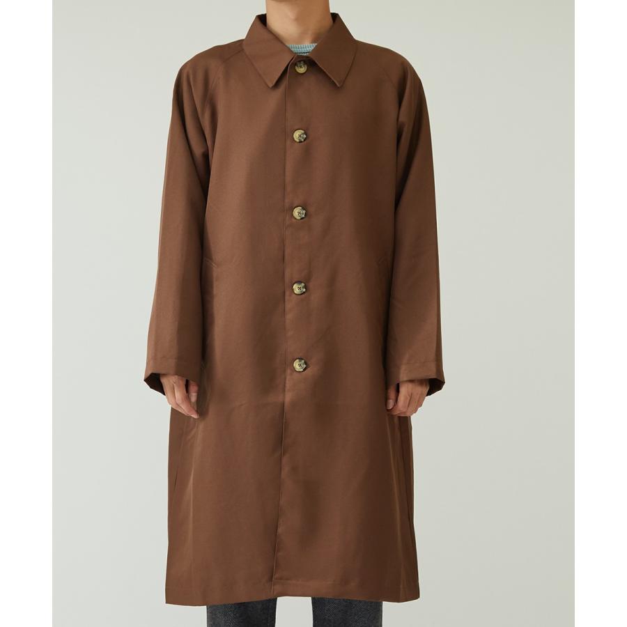 ステンカラーコート メンズ  コート ロングコート ゆったり 大きいサイズ 黒 青 ロング丈 軽量 きれいめ ストリートファッション improves | improves | 11