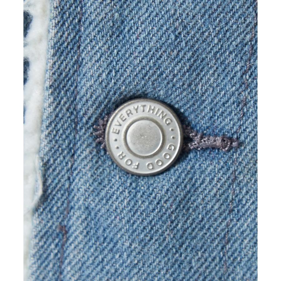 デニムジャケット メンズ 裏ボア 大きいサイズ ビッグシルエット オーバーサイズ ビッグロゴ バックプリント ボアジャケット ボアGジャン | improves | 14