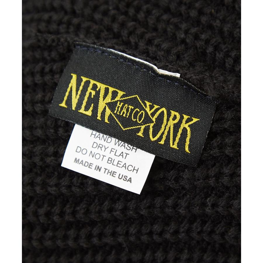 ニューヨークハット NEW YORK HAT ニット帽 メンズ ロゴラベル ニットキャップ 無地 ビーニー ワッチキャップ 黒 帽子 ブランドimproves｜improves｜07