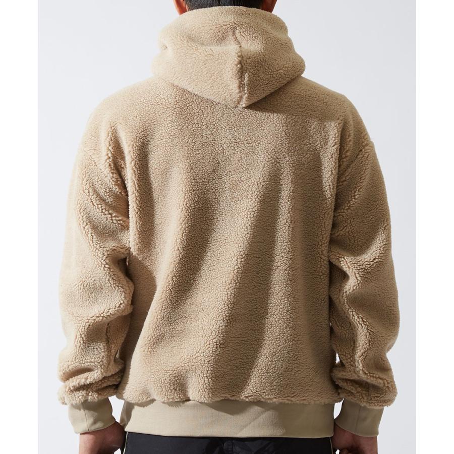 STARTER BLACK LABEL スターターブラックレーベル ボアパーカー メンズ もこもこ 厚手 プルオーバー ゆったり 大きいサイズ オーバーサイズ | improves | 10