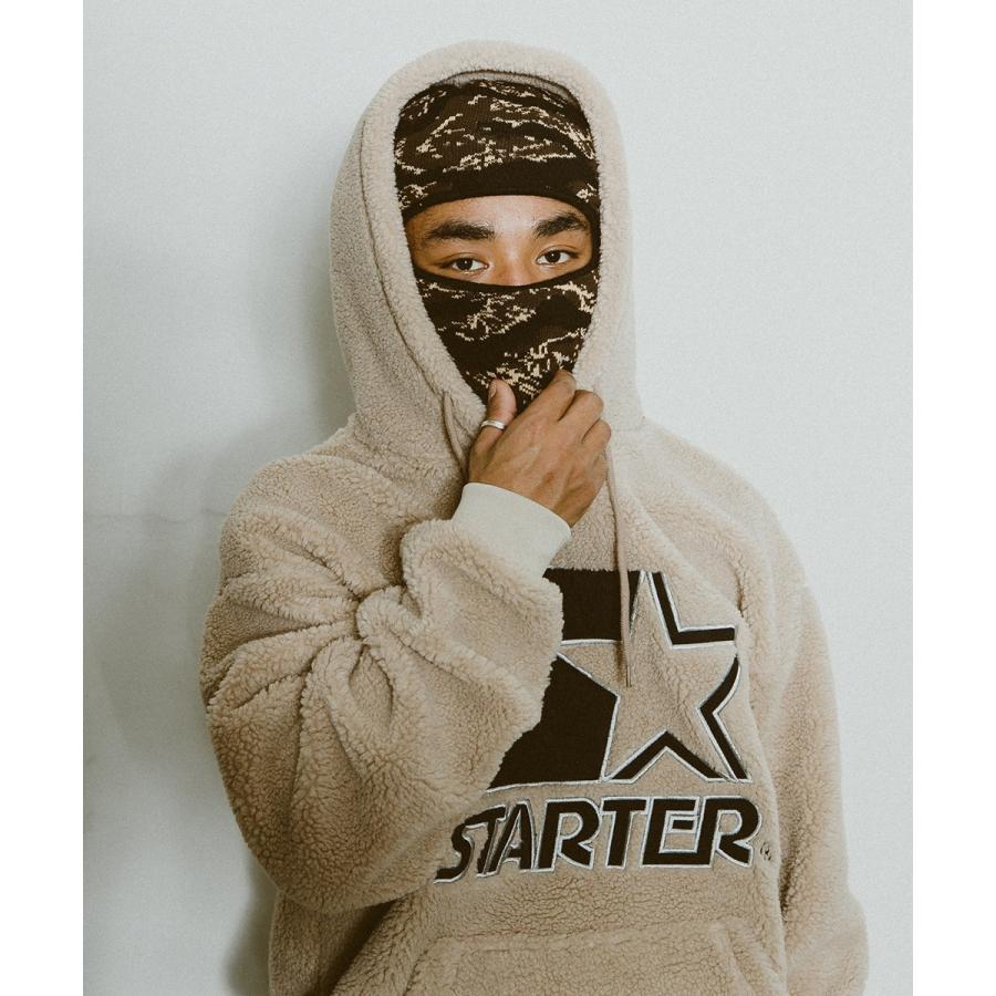 STARTER BLACK LABEL スターターブラックレーベル ボアパーカー メンズ もこもこ 厚手 プルオーバー ゆったり 大きいサイズ オーバーサイズ | improves | 02