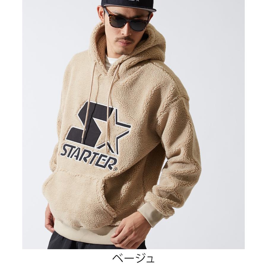 STARTER BLACK LABEL スターターブラックレーベル ボアパーカー メンズ もこもこ 厚手 プルオーバー ゆったり 大きいサイズ オーバーサイズ | improves | 03