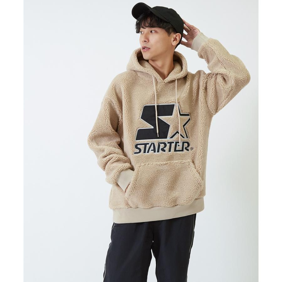 STARTER BLACK LABEL スターターブラックレーベル ボアパーカー メンズ もこもこ 厚手 プルオーバー ゆったり 大きいサイズ オーバーサイズ | improves | 04